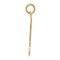 14K Gold Electric Guitar Charm Rock Music Pendant Jewerly 30mm x 8mm